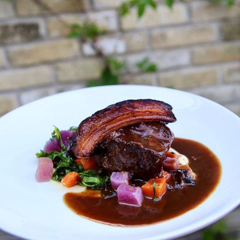 Morel signature dishes Smoked Pork Belly, Beef Short Rib, Lamb Carpaccio, Pork Shoulder